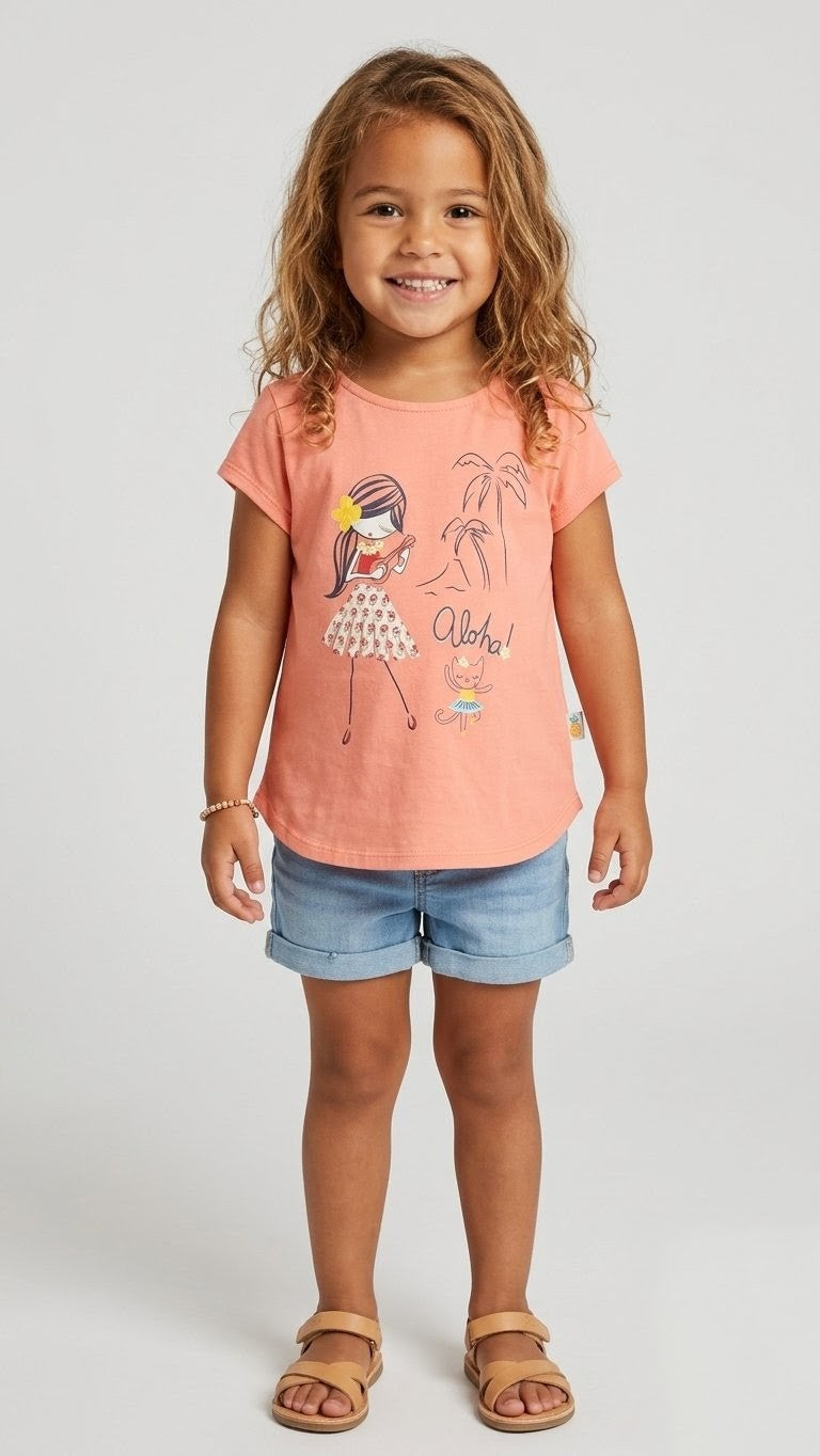 Girls Printed Top