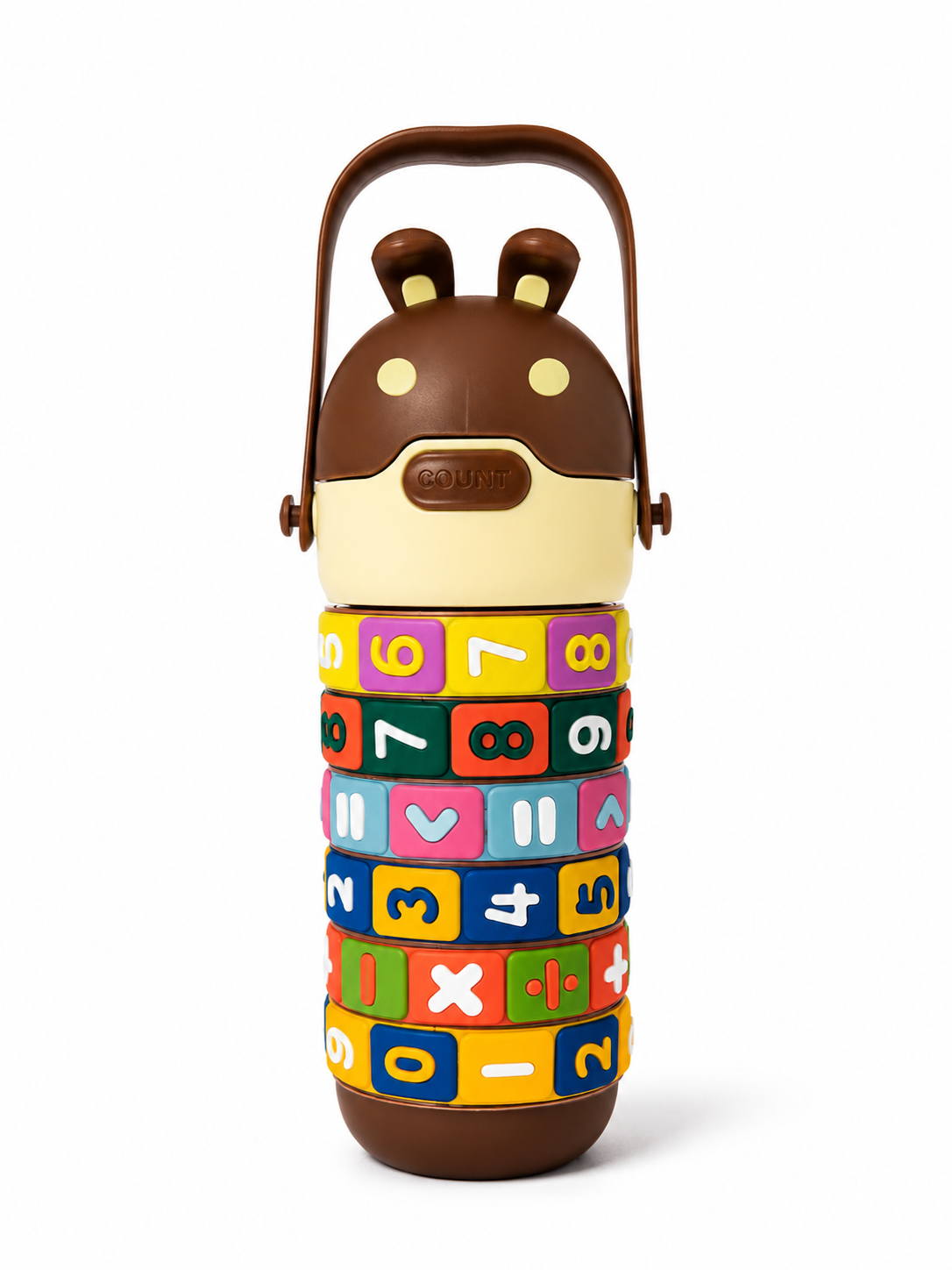 3D Math Puzzle Edition Water Bottle